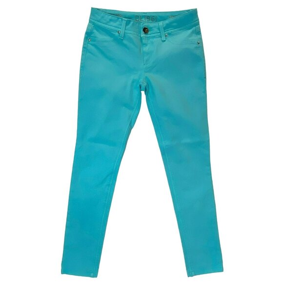 DL1961 Denim - DL1961 Jeans Size 26 x 28 Emma Legging 4 Way Stretch Comfort Aqua Teal Skinny